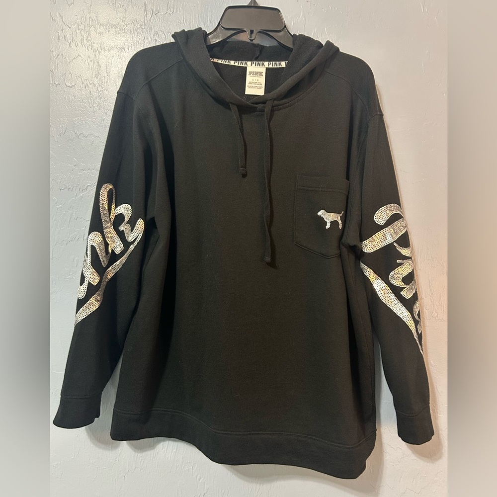 Pink Victoria’s Secret Pullover Hoodie w/Bling!